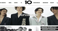 Desktop Screenshot of 10magazine.com